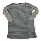 Blusa Ralph Lauren Grande L Gris Con Lunares