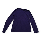 Playera Ralph Lauren Manga Larga Morado Con Detalles Negro