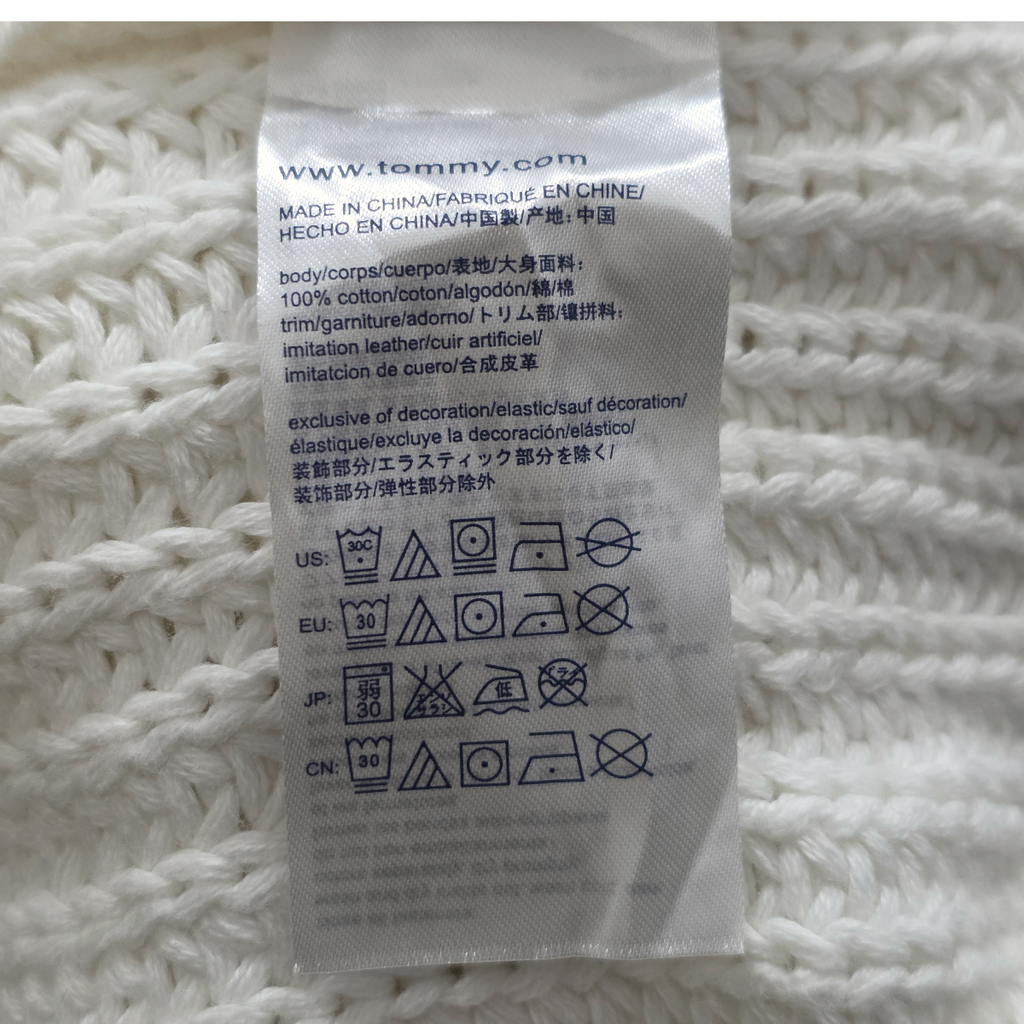 Sueter Con Gorro Tommy Hilfiger Mediana M Blanco De Mujer