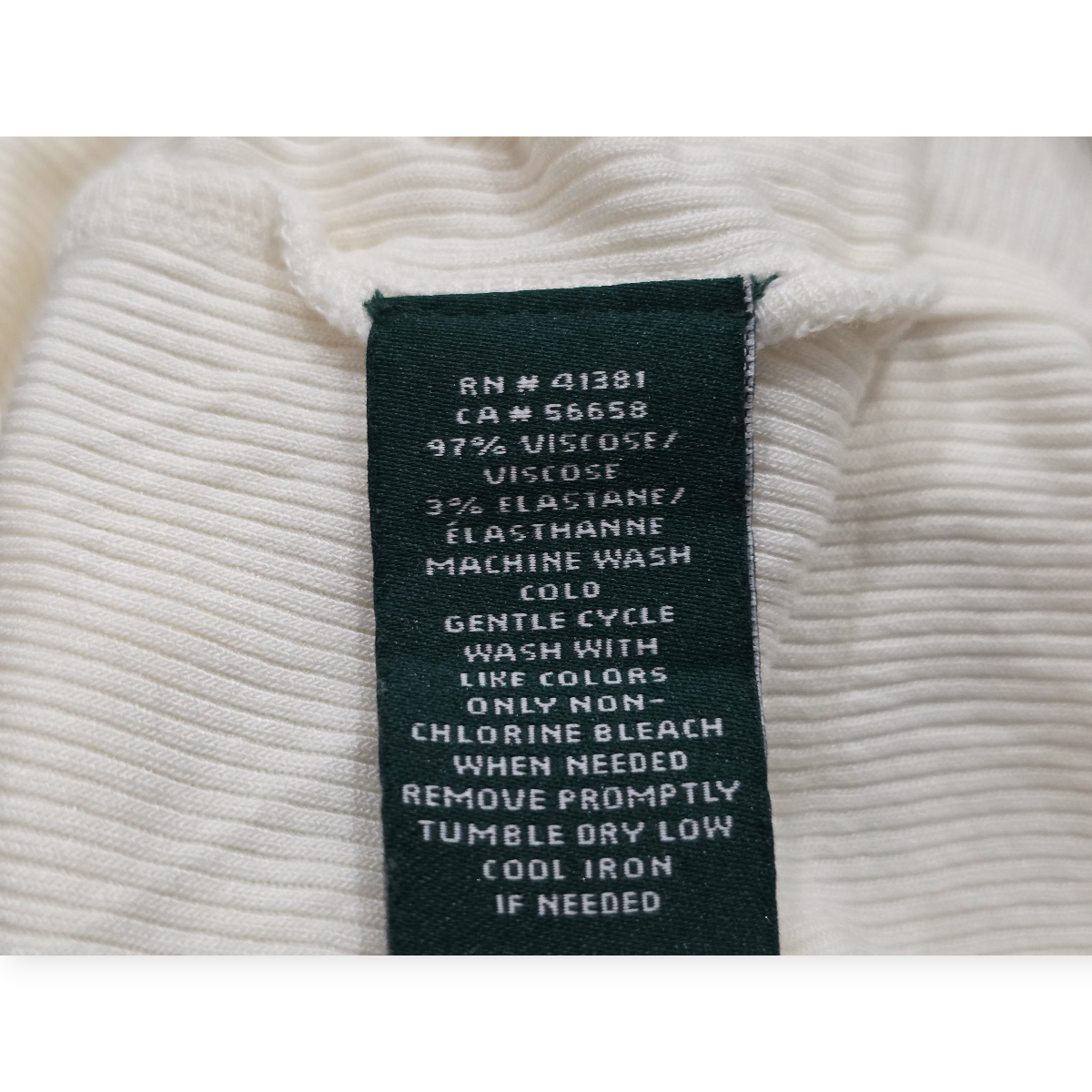 Playera Turtle Neck Mediana M Beige Ralph Lauren De Muje