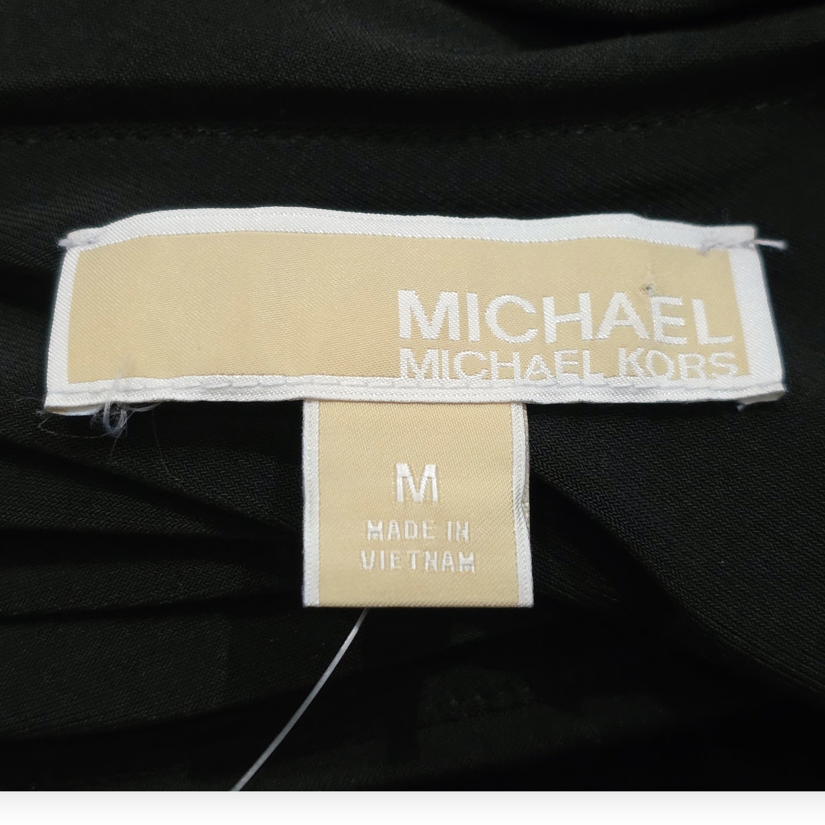 Michael Kors Vestido Negro Moderno Corte Irregular Talla M
