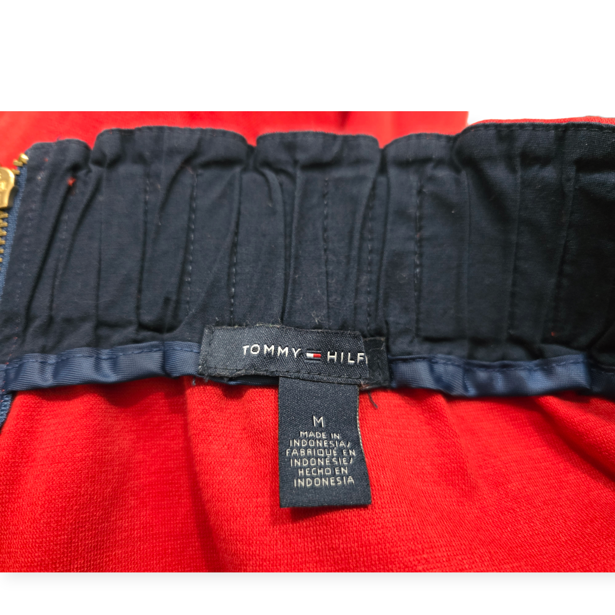 Falda Tommy Hilfiger Mediana M Roja Con Resorte