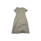 Vestido Hugo Boss Cafe Claro Talla 2 Manga Corta