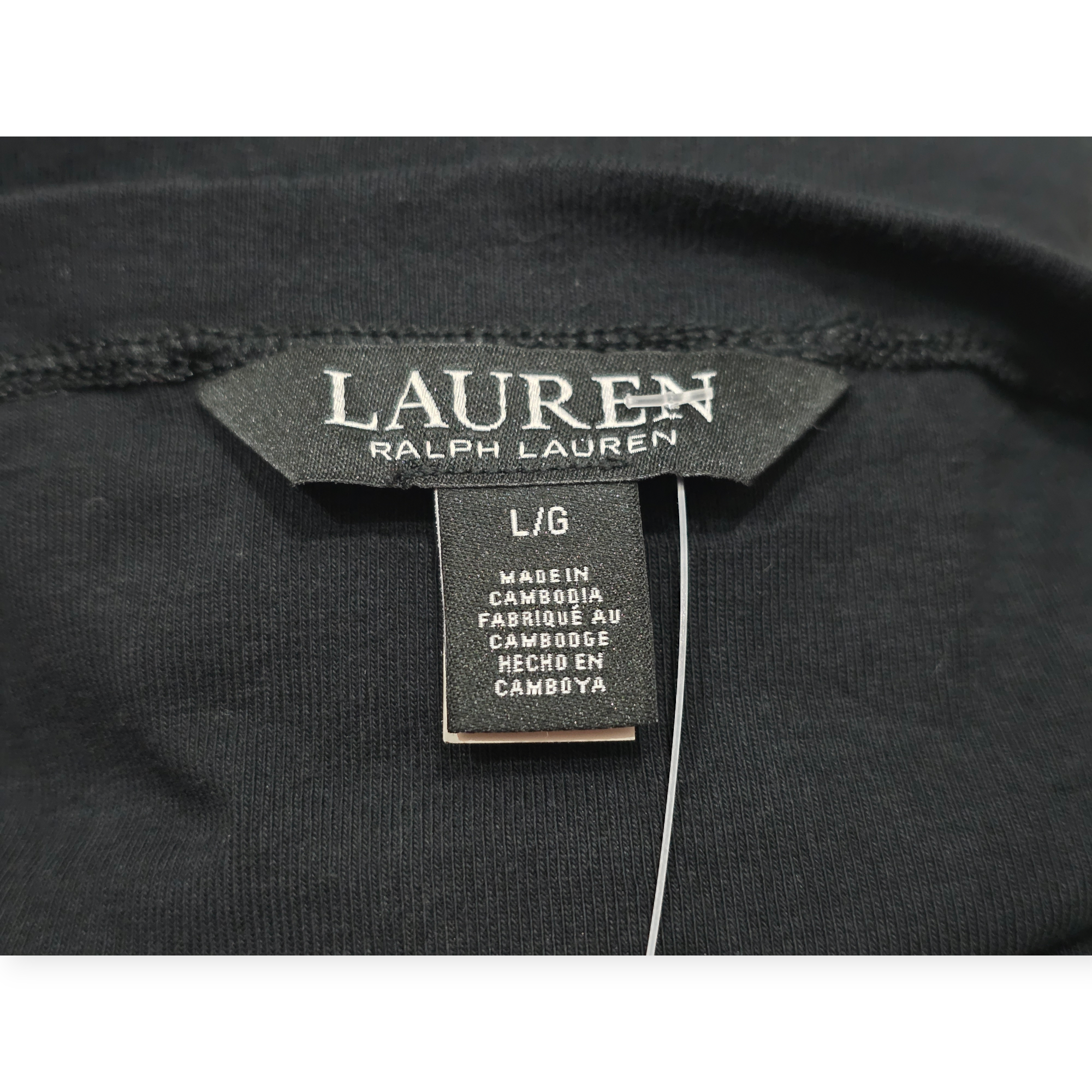 Playera Ralph Lauren Manga Corta De Algodón Suave Negro