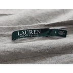 Blusa Ralph Lauren Grande L Gris Con Lunares
