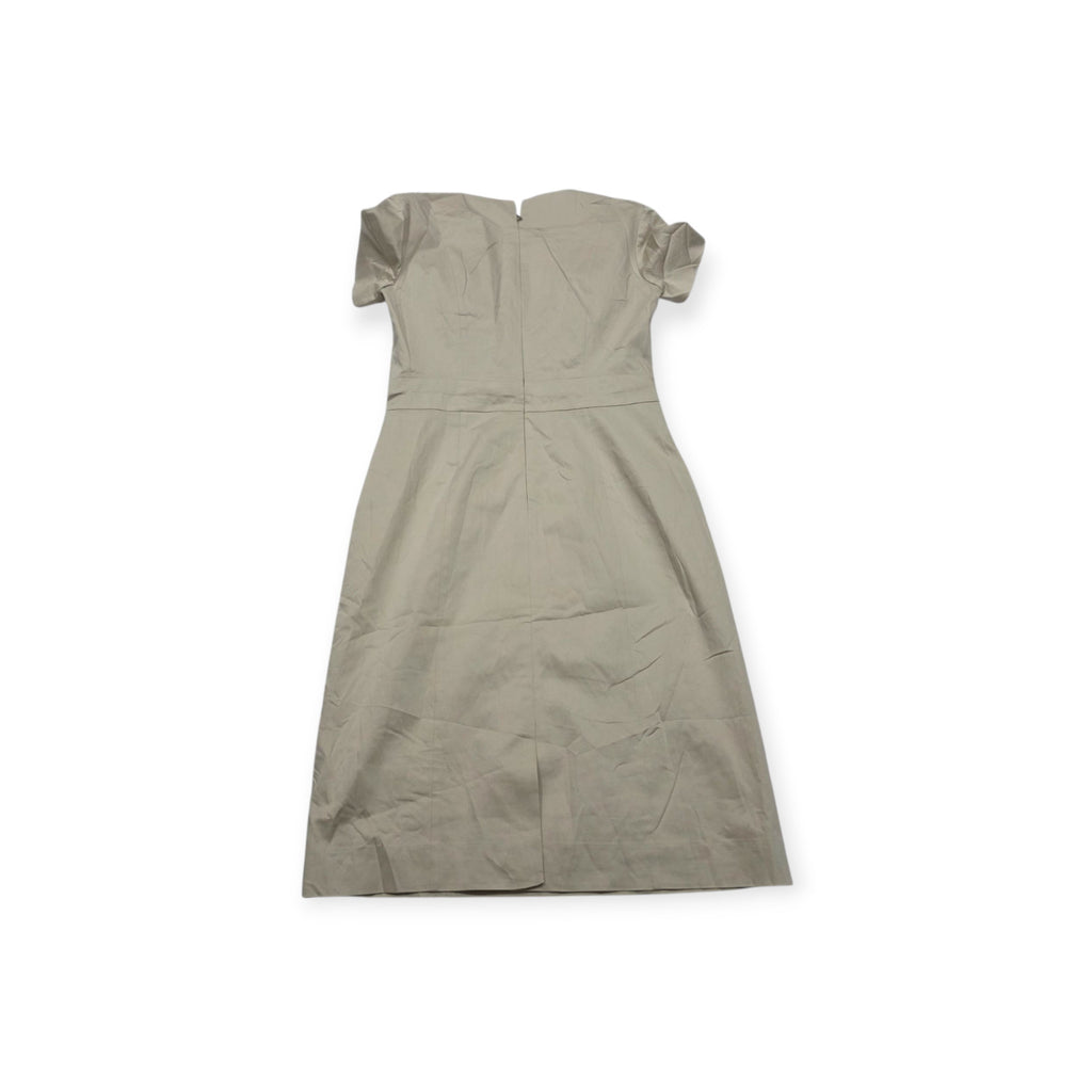 Vestido Hugo Boss Cafe Claro Talla 2 Manga Corta