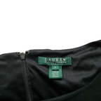 Vestido Ralph Lauren Talla 6 Color Negro Con Falda Blanca
